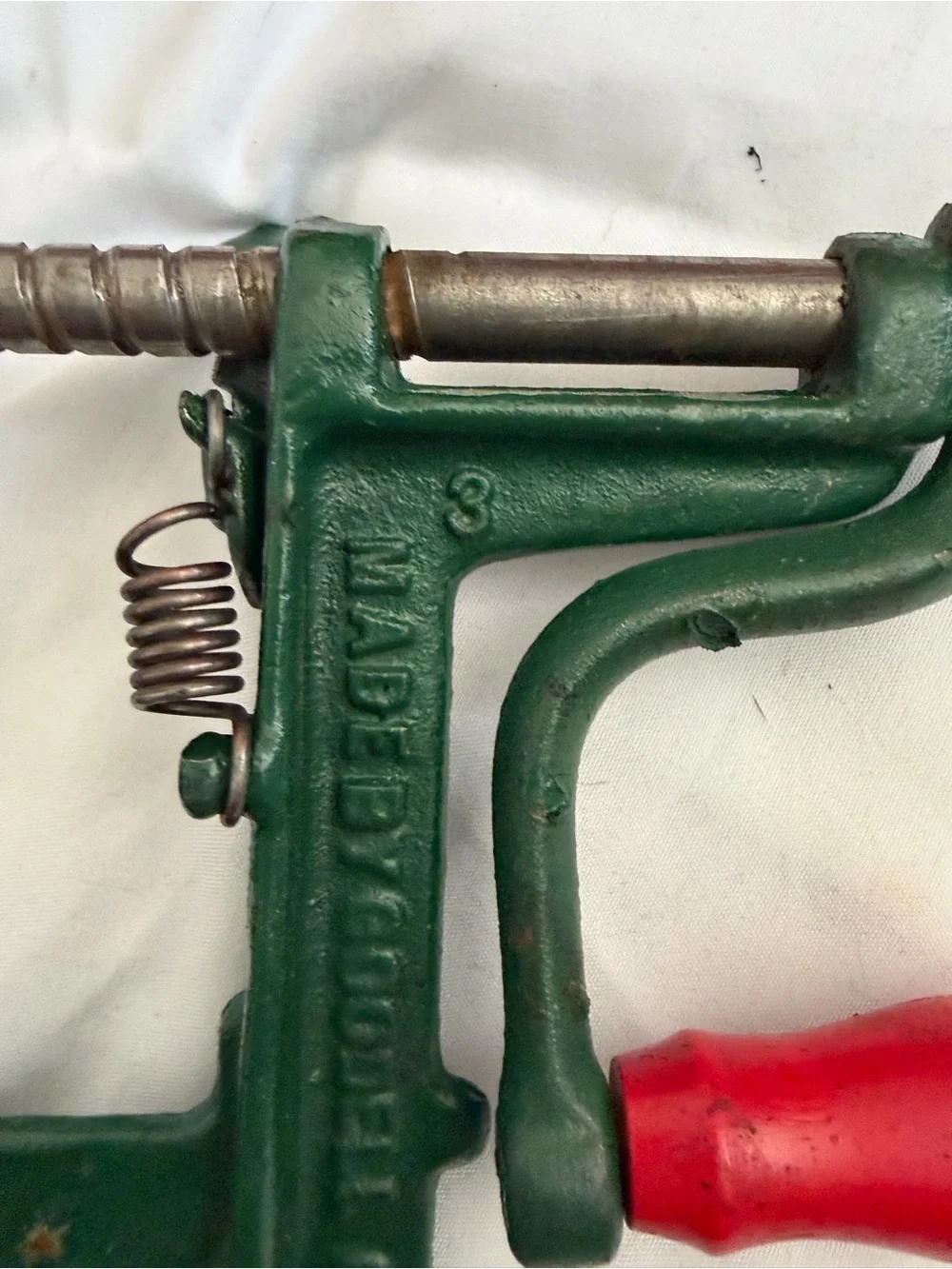 Vintage White Mountain No3 Apple Parer, Corer Slicer Green with Box and Manual